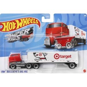 Hot wheels target bullseye big rig truck and shopping cart set